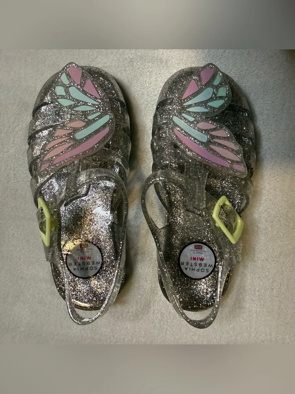 Sophia Webster Girl’s Butterfly Jelly Sandals Toddler Girls size 11